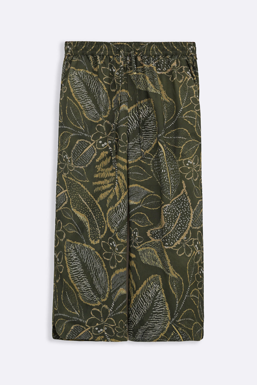 GREEN CURVED HEM AMAZONIA CULOTTES