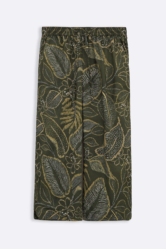 GREEN CURVED HEM AMAZONIA CULOTTES