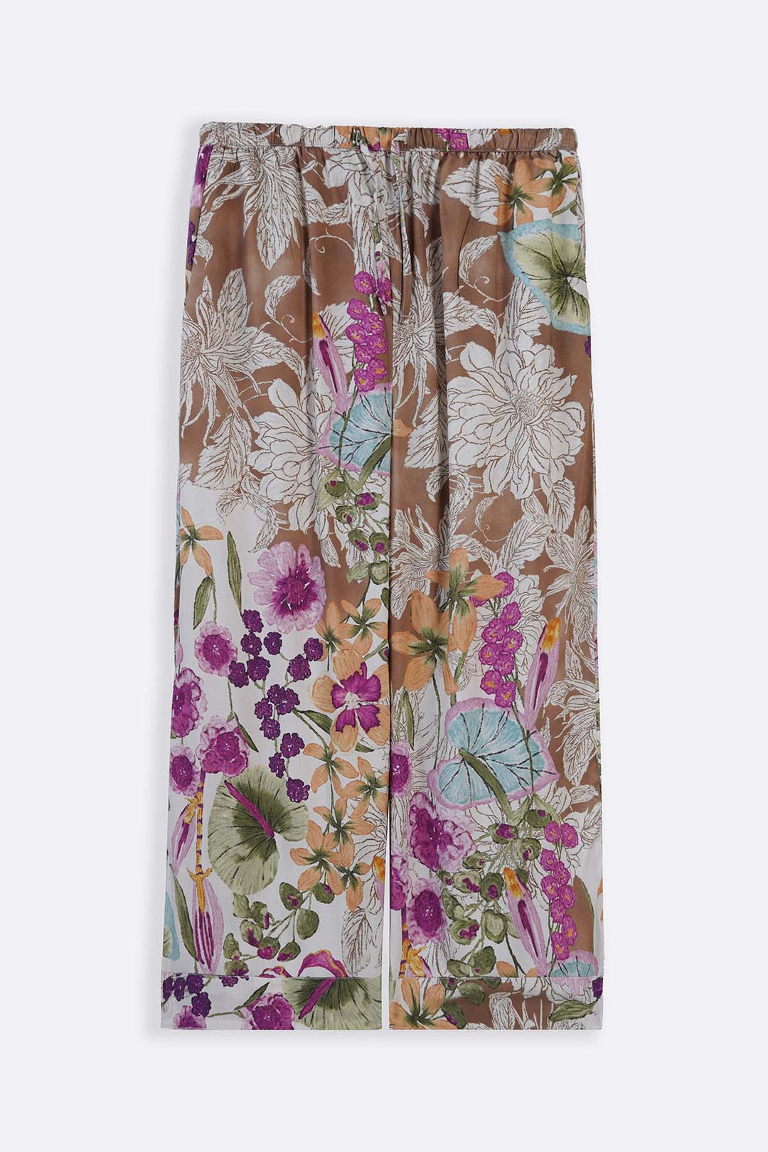 BEIGE GARDEN KALEIDOSCOPE PANTS