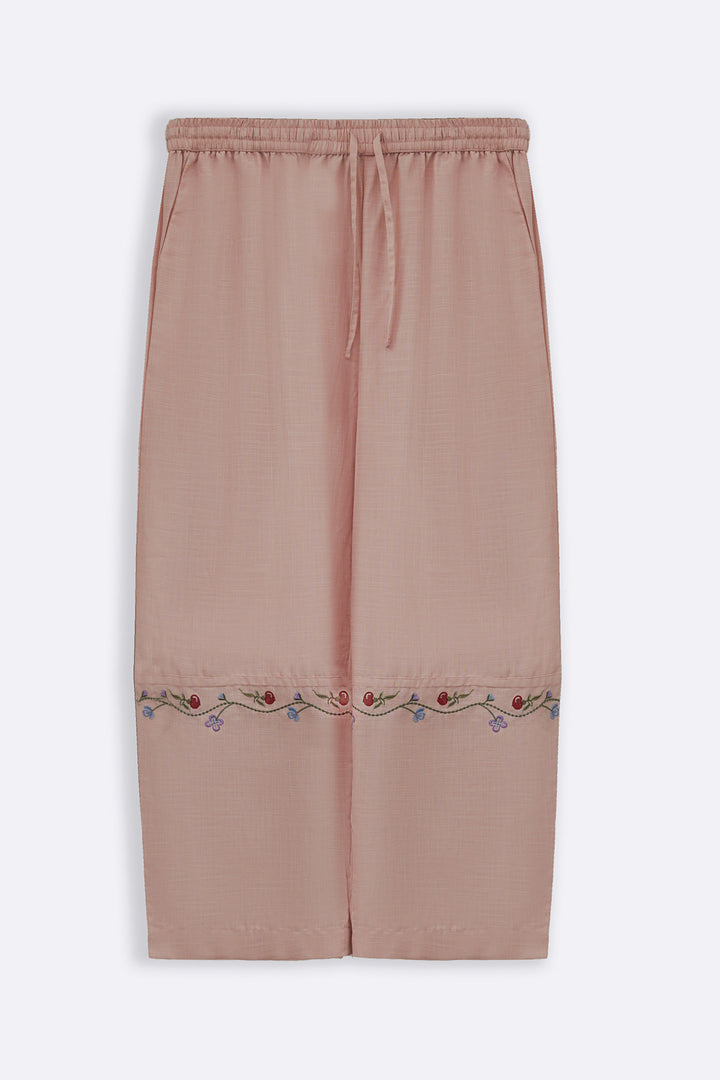 LIGHT PINK PINK BERRY BARREL PANTS