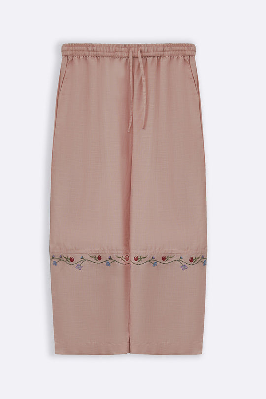 LIGHT PINK PINK BERRY BARREL PANTS