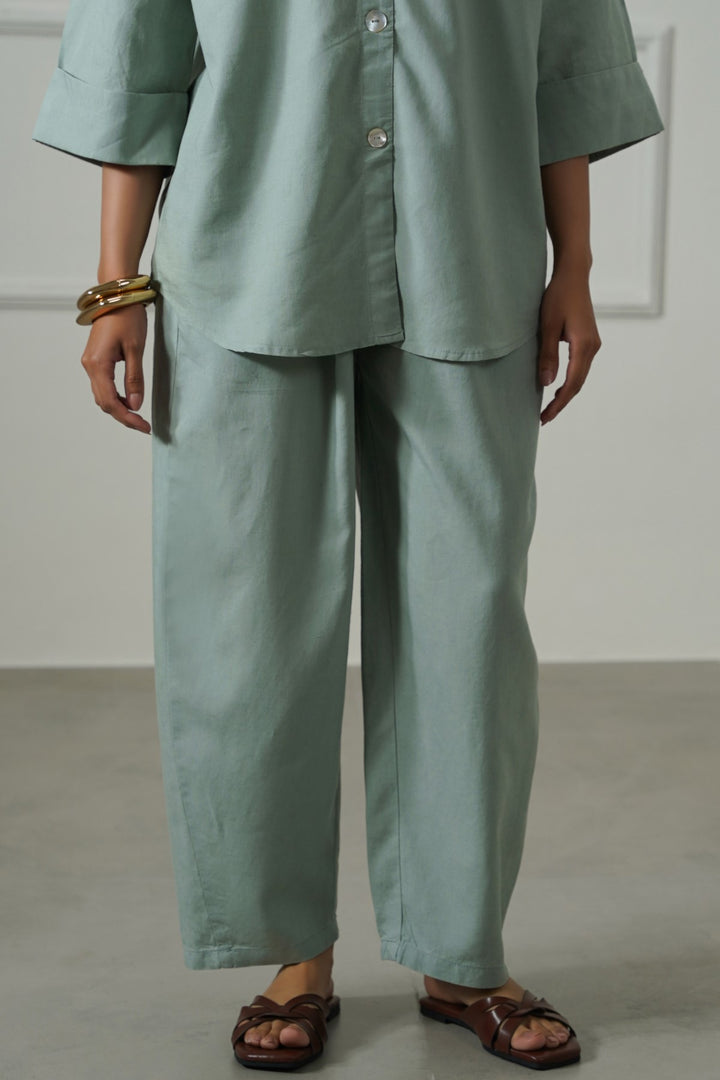 AQUA LYOCELL LINEN EASE PANTS