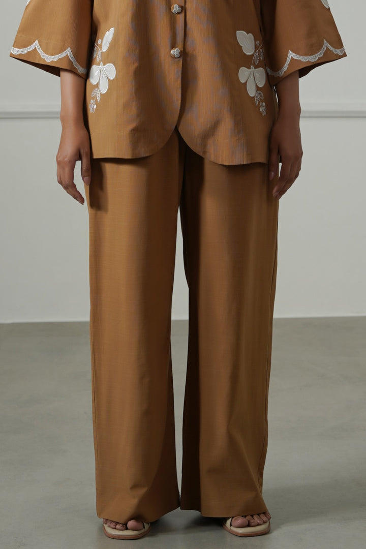 OCHRE BROWN EVERYDAY STRAIGHT PANTS