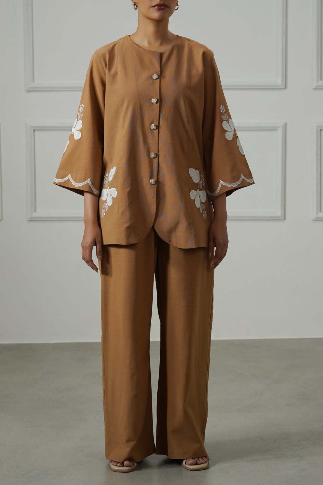 OCHRE BROWN EVERYDAY STRAIGHT PANTS
