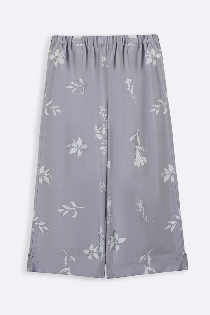 GREY PETAL IMPRINT CULOTTES