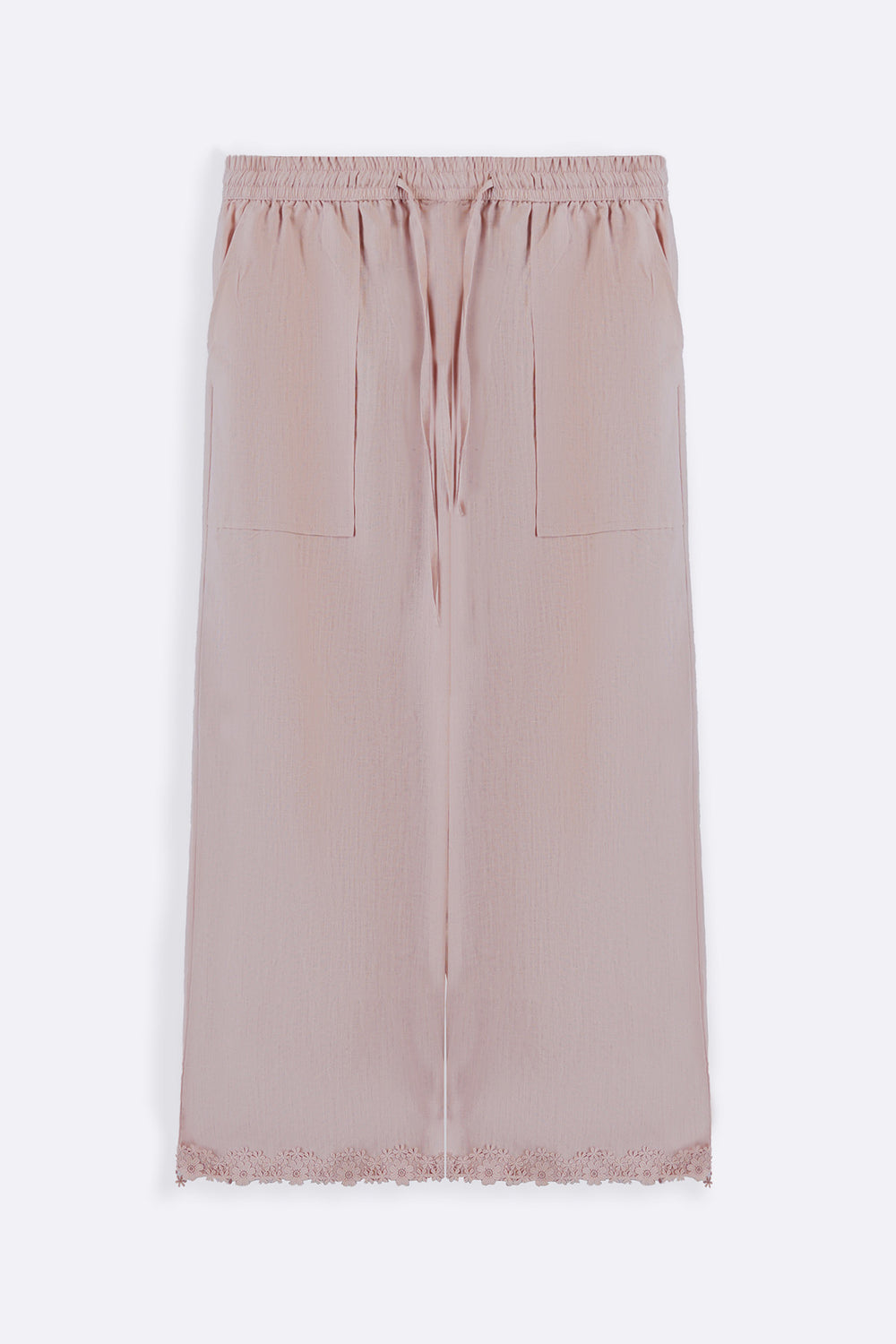 PINK LACE TRIM CULOTTE