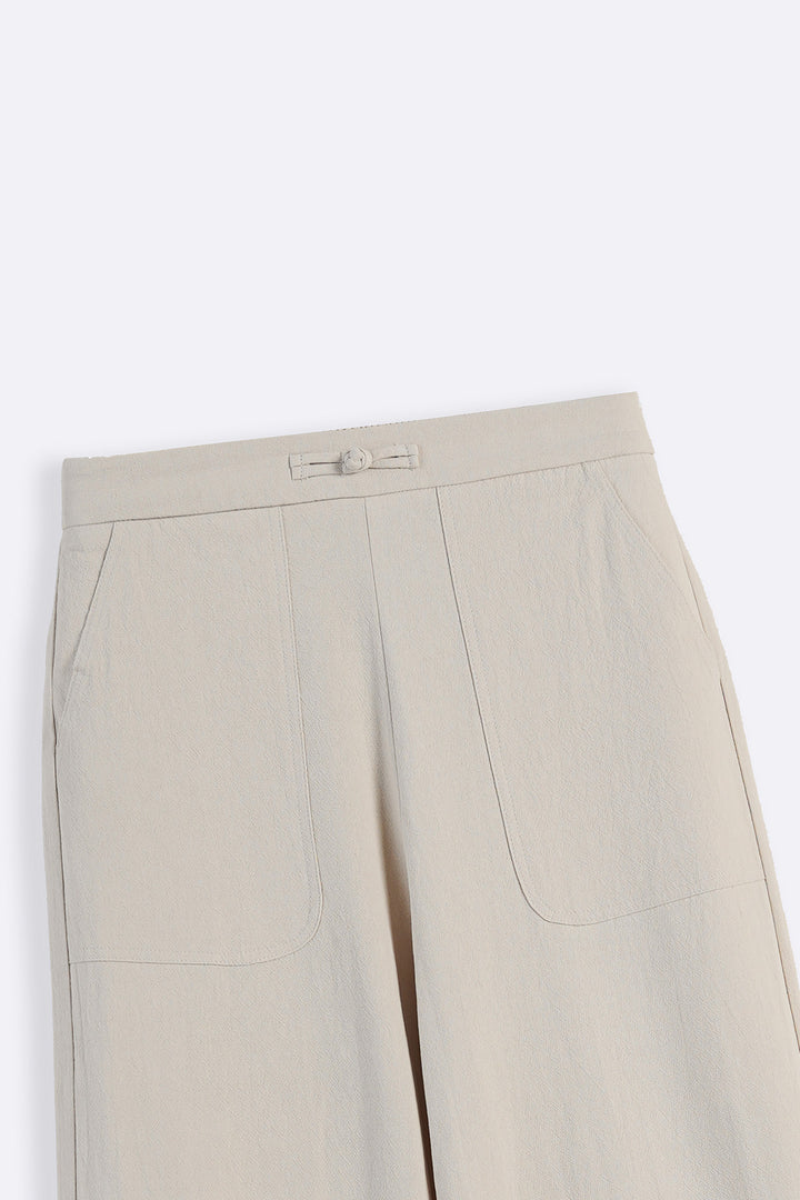 OATMEAL ORGANIC COTTON PANTS