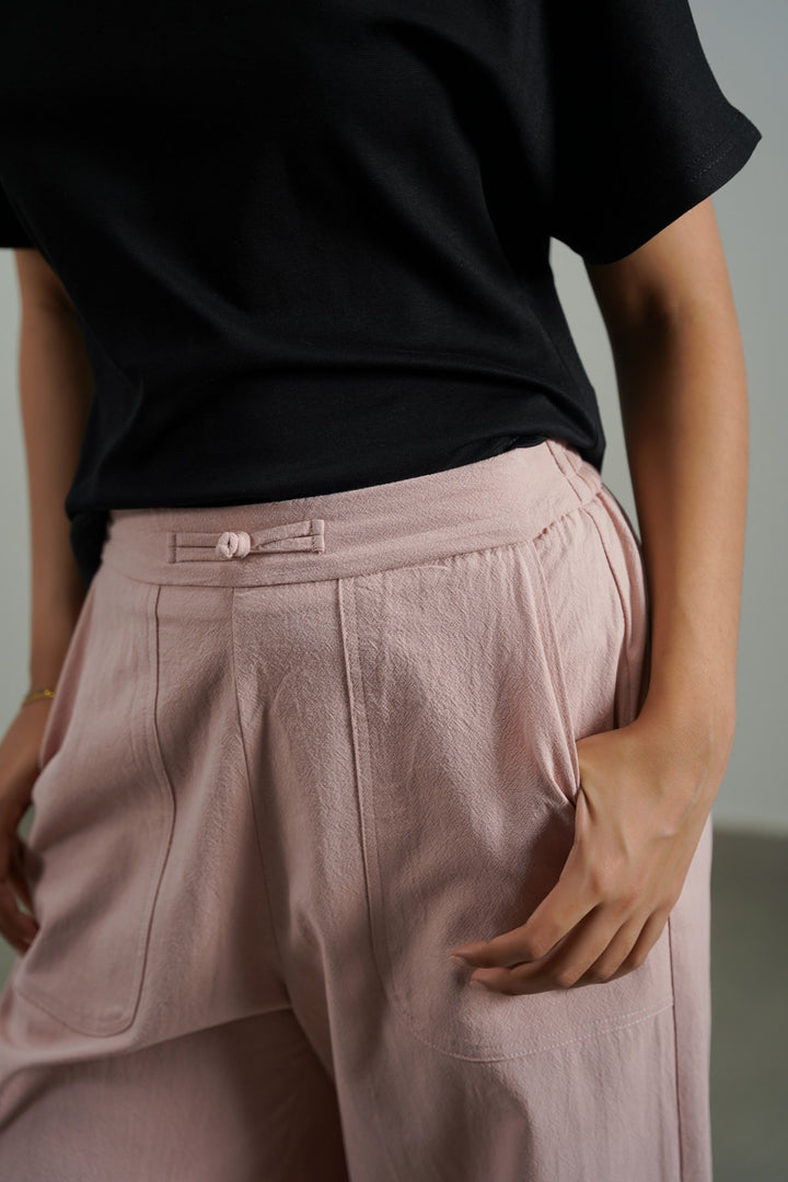 PINK ORGANIC COTTON PANTS