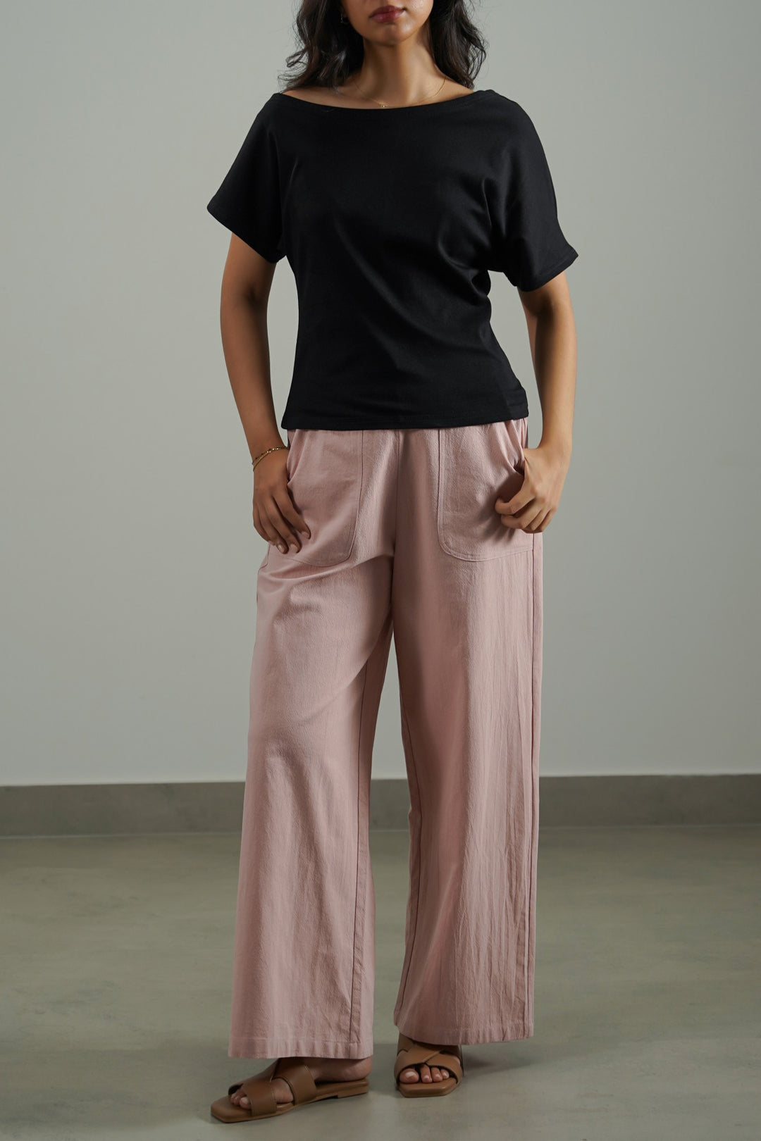 PINK ORGANIC COTTON PANTS