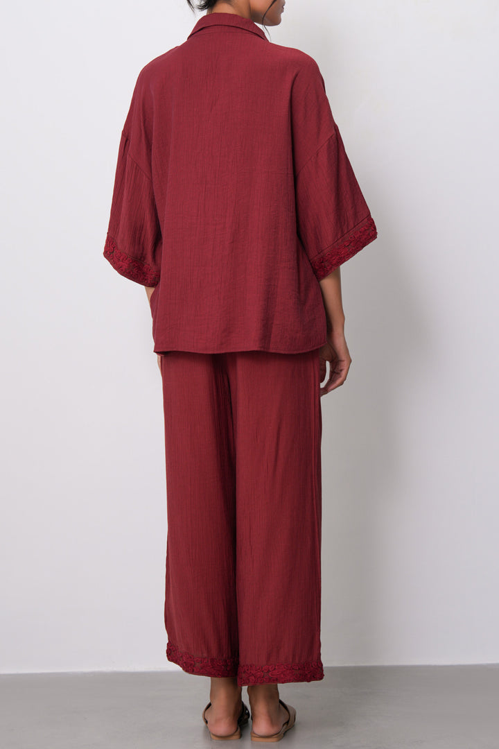 RUST LACE TRIM CULOTTES