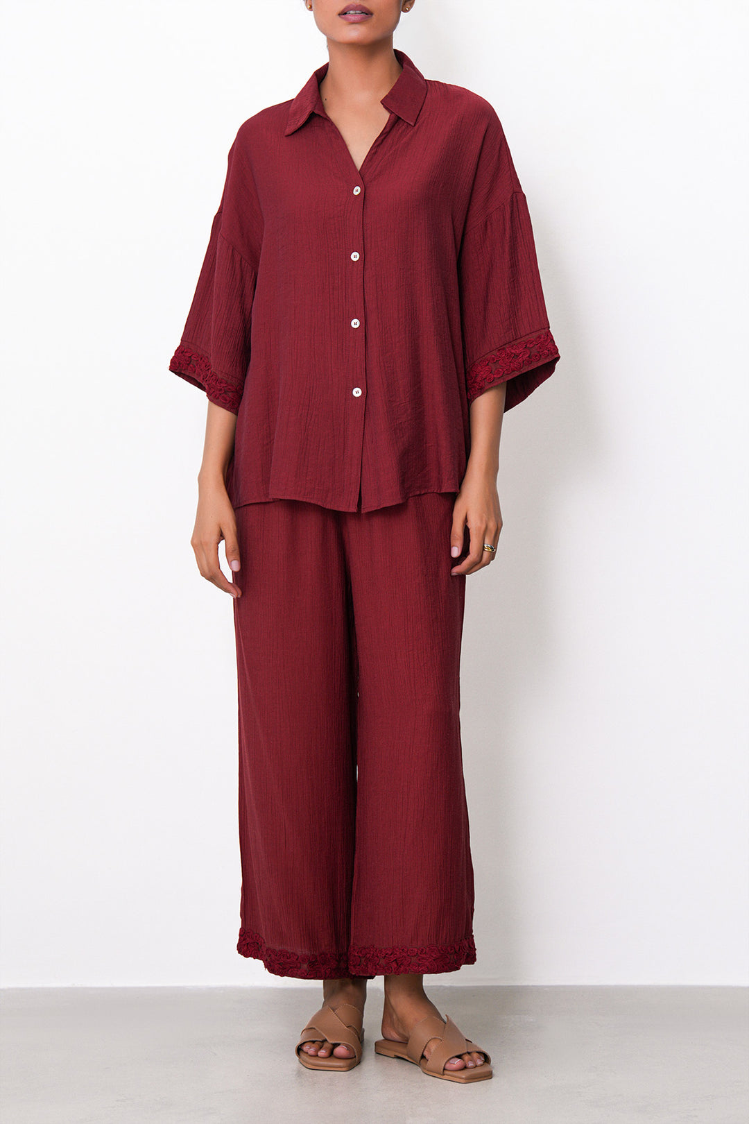 RUST LACE TRIM CULOTTES