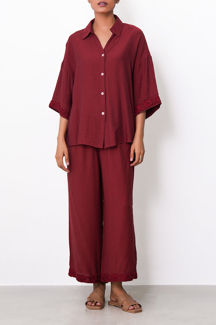 RUST LACE TRIM CULOTTES