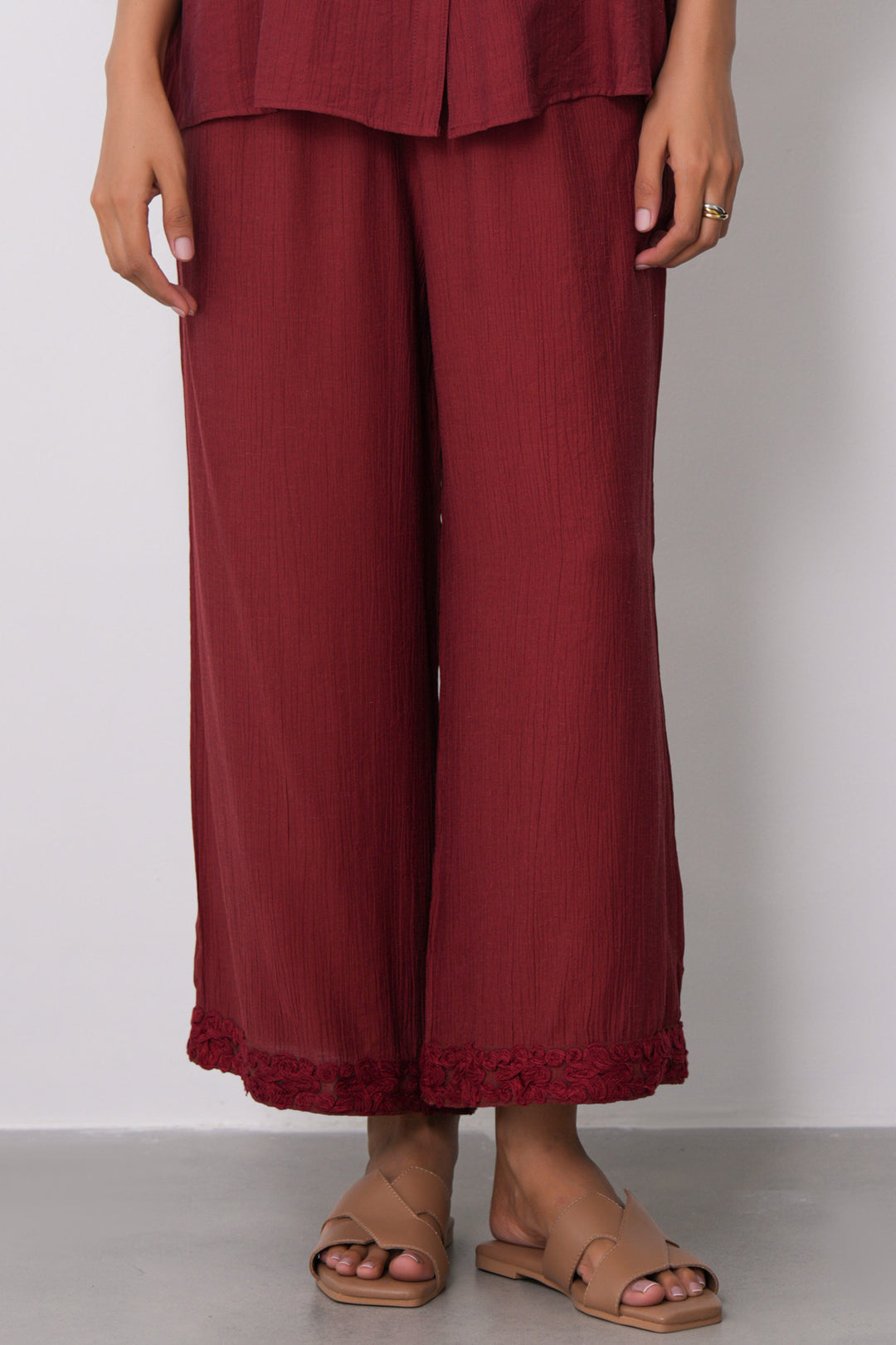 RUST LACE TRIM CULOTTES