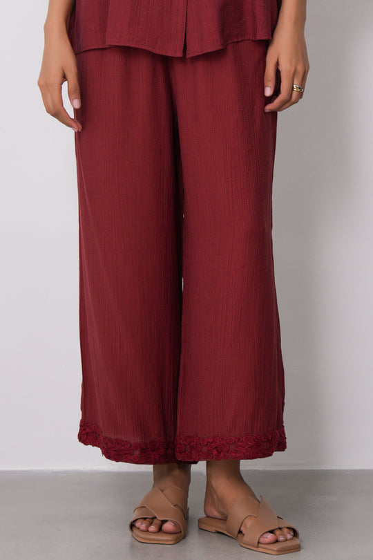 RUST LACE TRIM CULOTTES