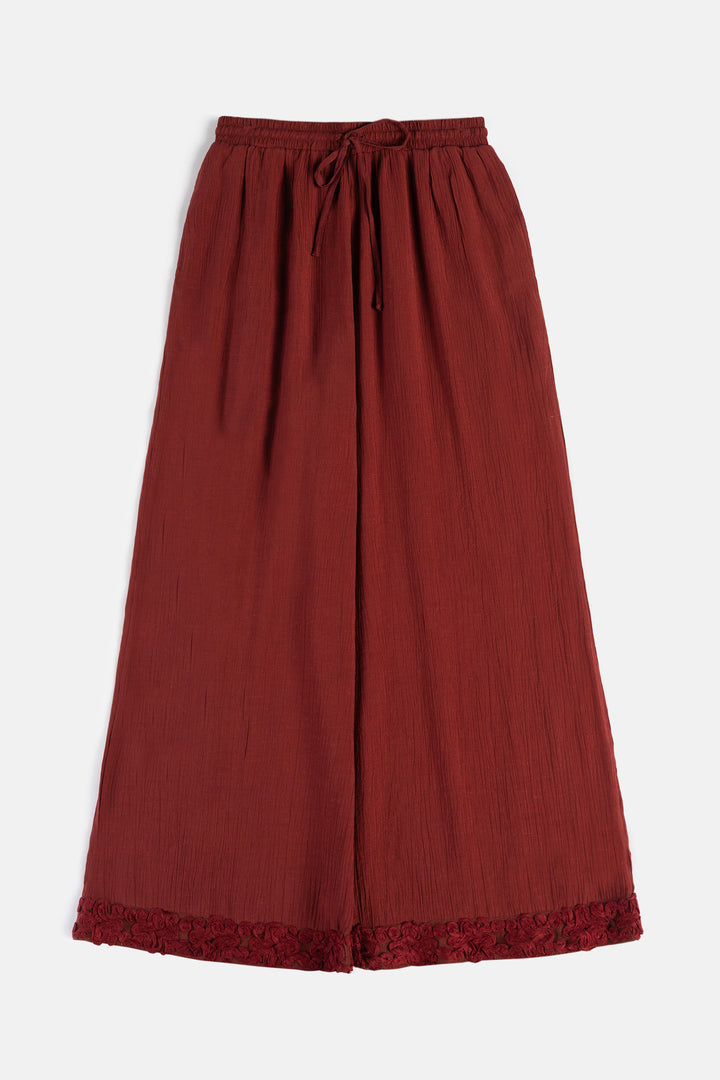 RUST LACE TRIM CULOTTES