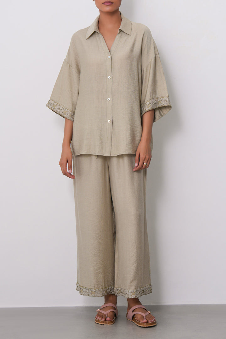 SAGE LACE TRIM CULOTTES