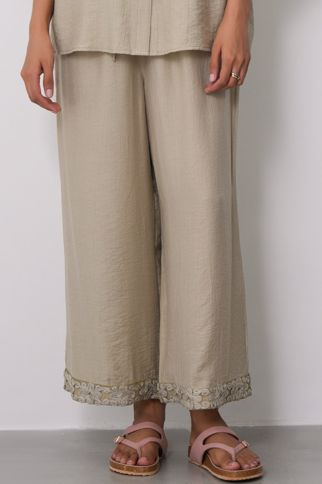SAGE LACE TRIM CULOTTES