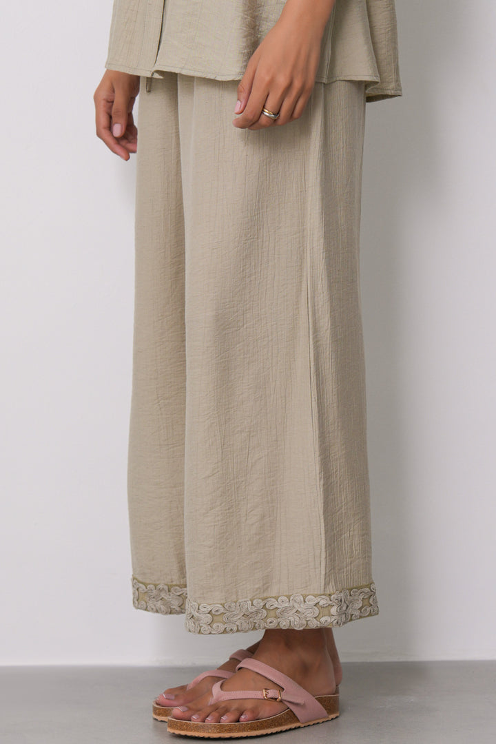 SAGE LACE TRIM CULOTTES