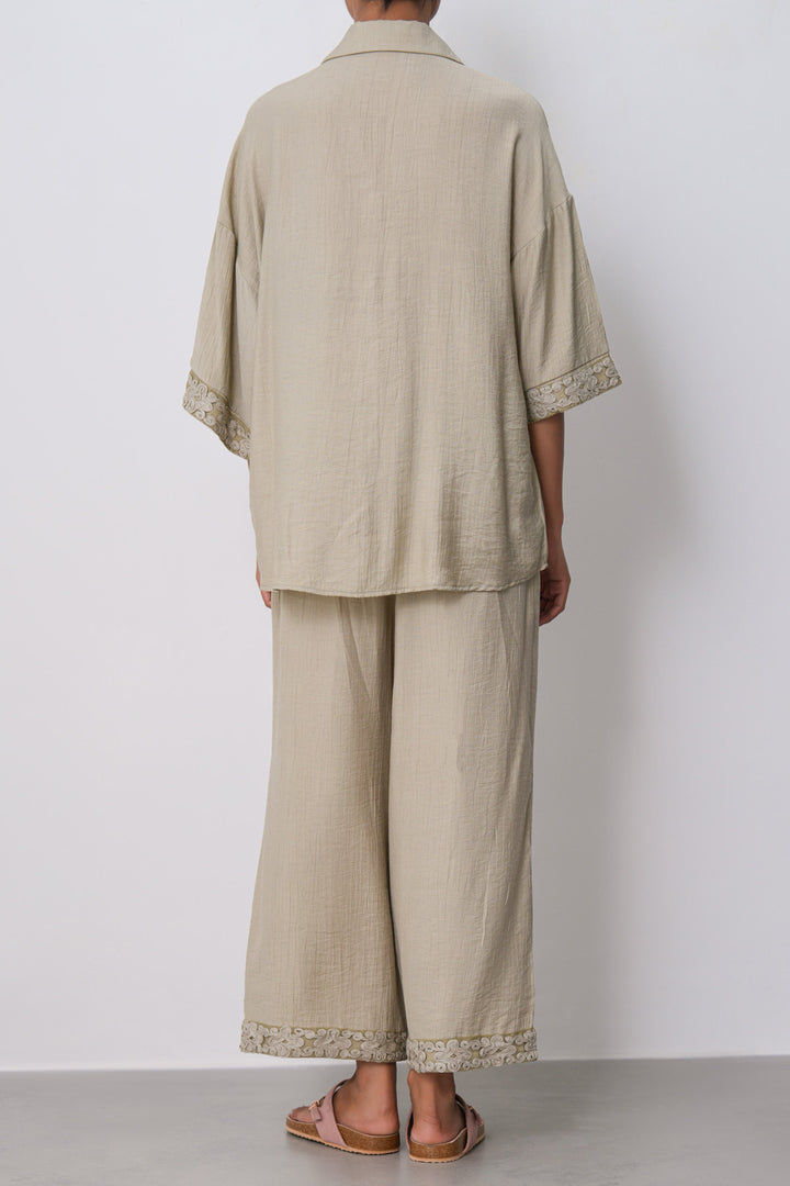 SAGE LACE TRIM CULOTTES