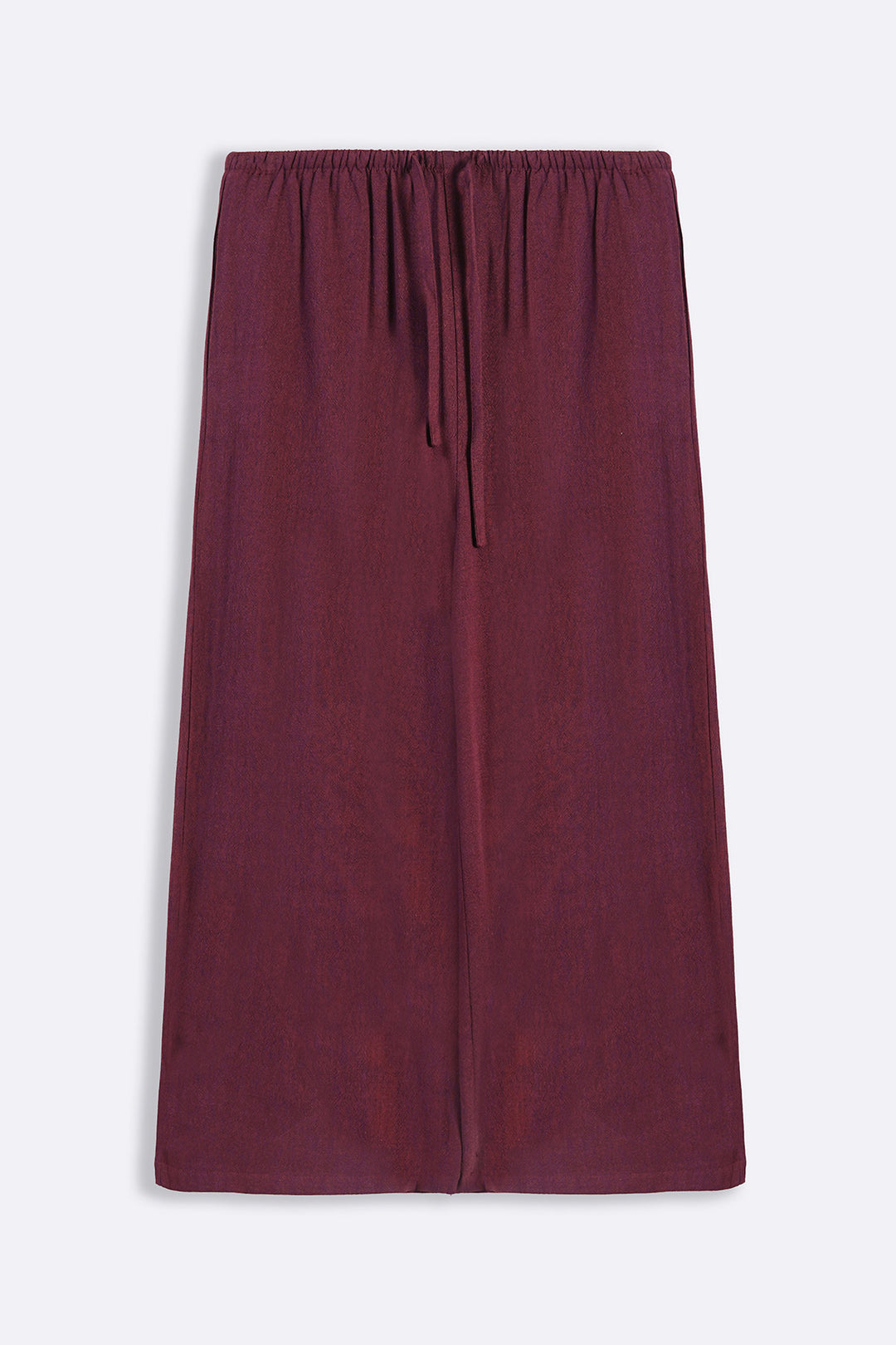 LIGHT BURGUNDY SIGNATURE LINEN BLEND PANTS
