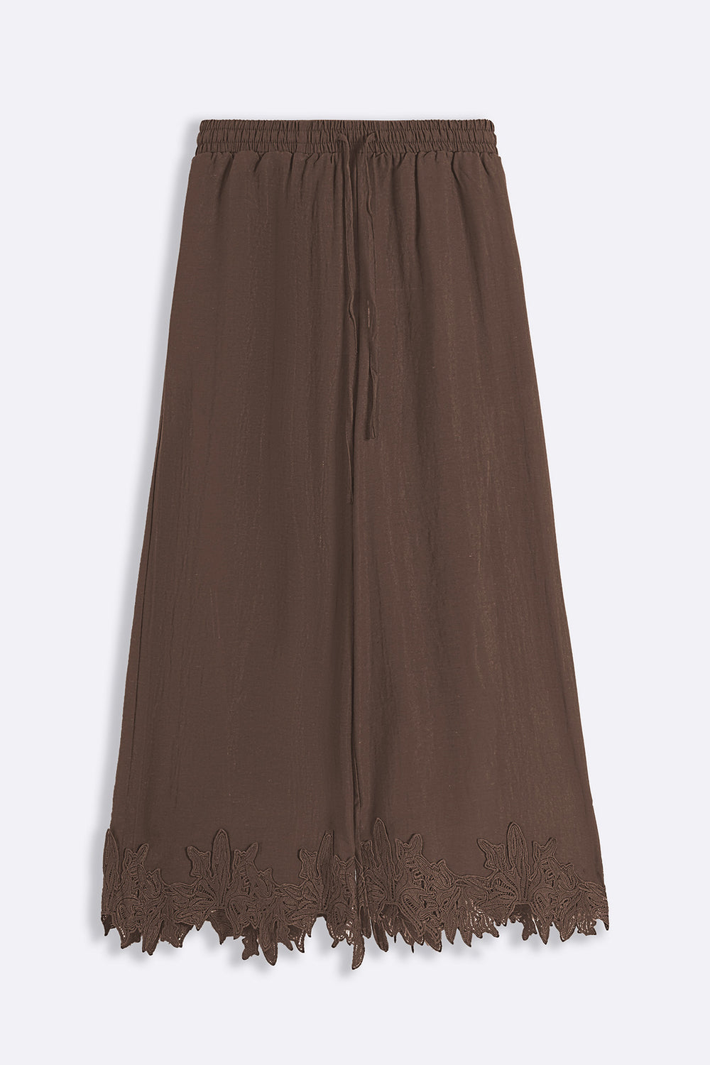 BROWN SOFT LACE CULOTTES
