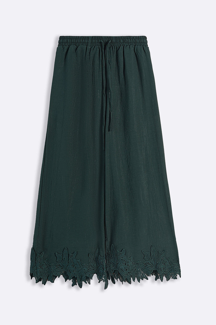 EMERALD GREEN SOFT LACE CULOTTES