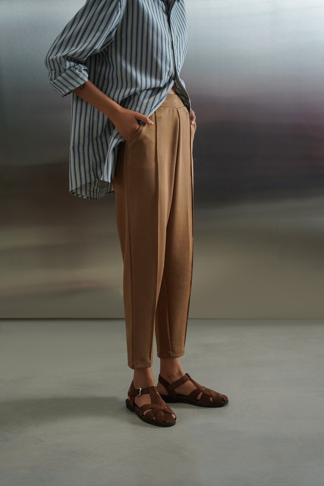 CAMEL https://cdn.shopify.com/s/files/1/0537/9771/6146/files/WAS26BT290-CAMEL-TAILORED-PINTUCK-TROUSERS-6d4933_3.jpg?v=1782889699