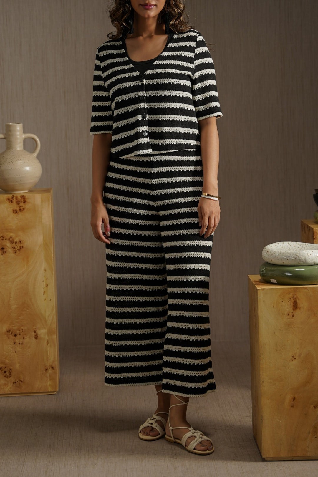 BLACK SEA KNIT PANTS