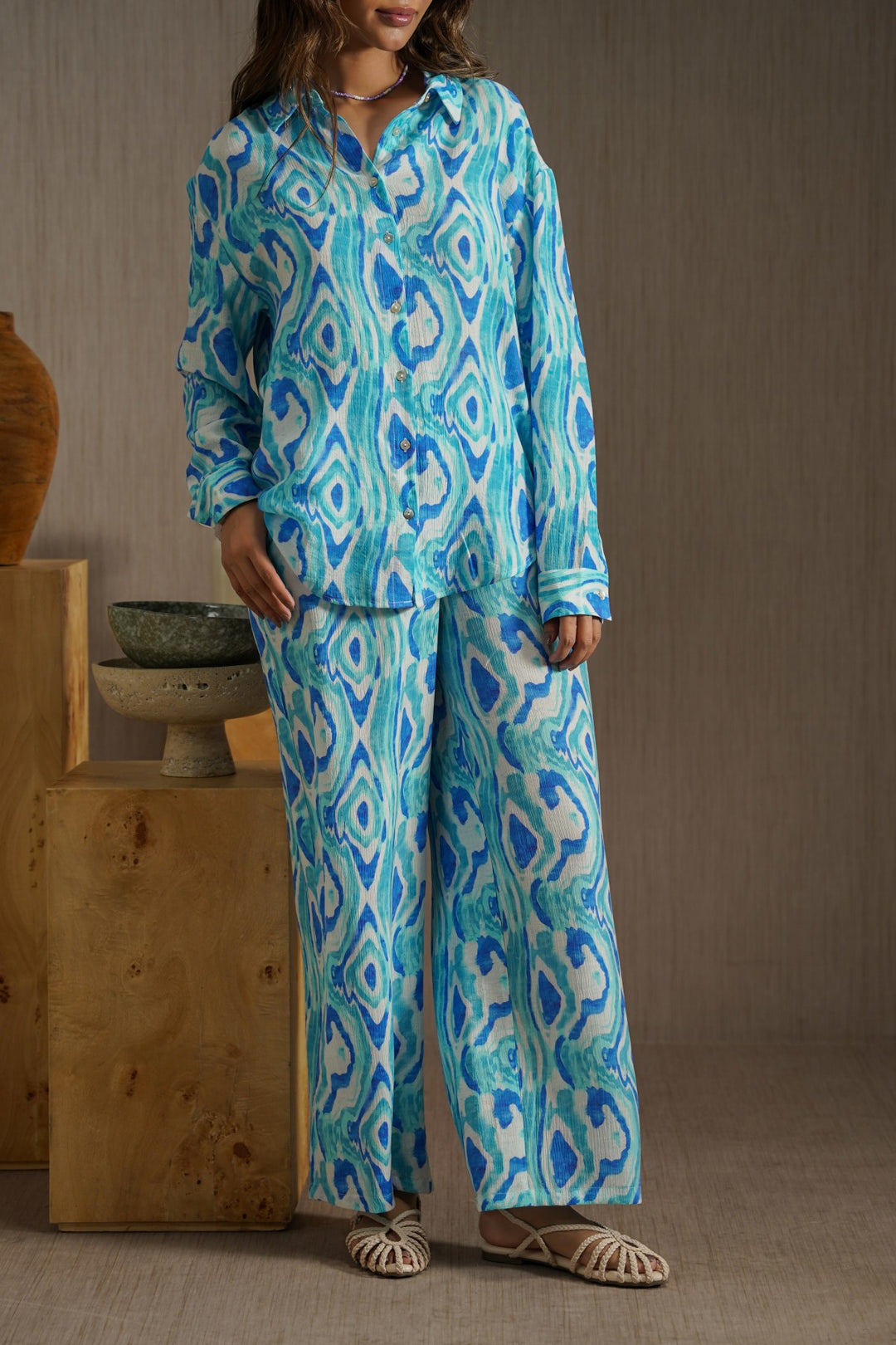 BLUE TIDAL FLOW PANTS