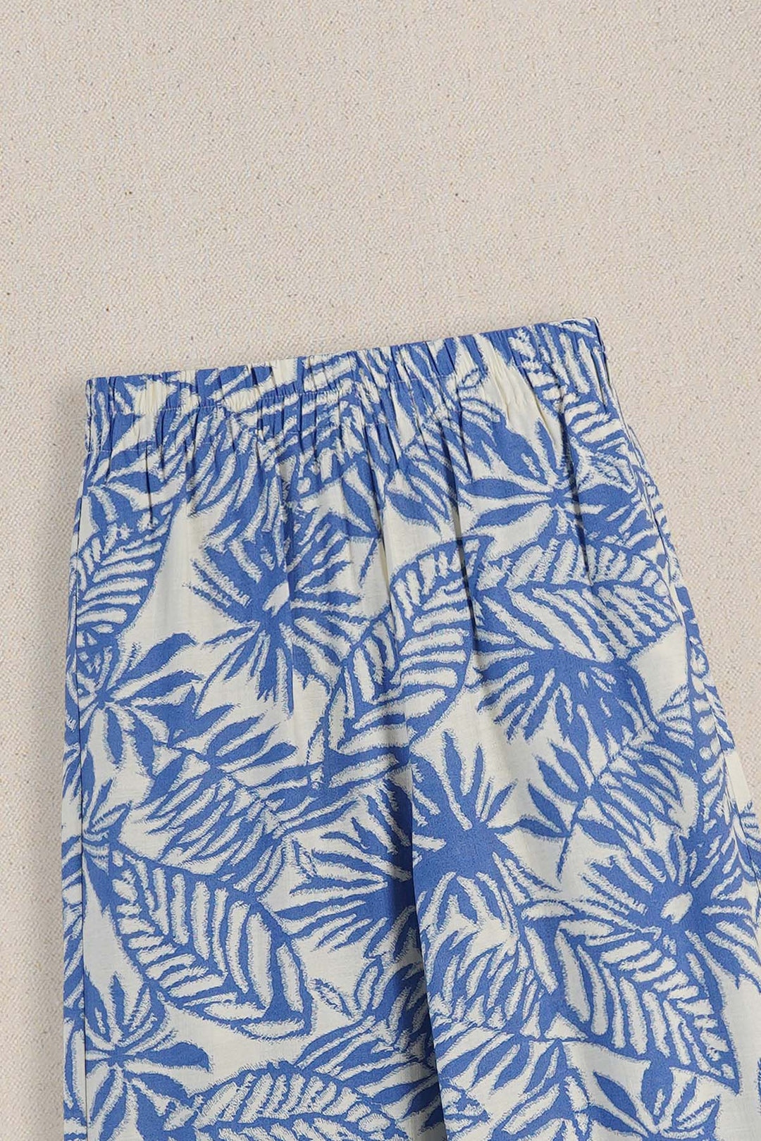 LIGHT BLUE WOOD & BLOOMS PANTS
