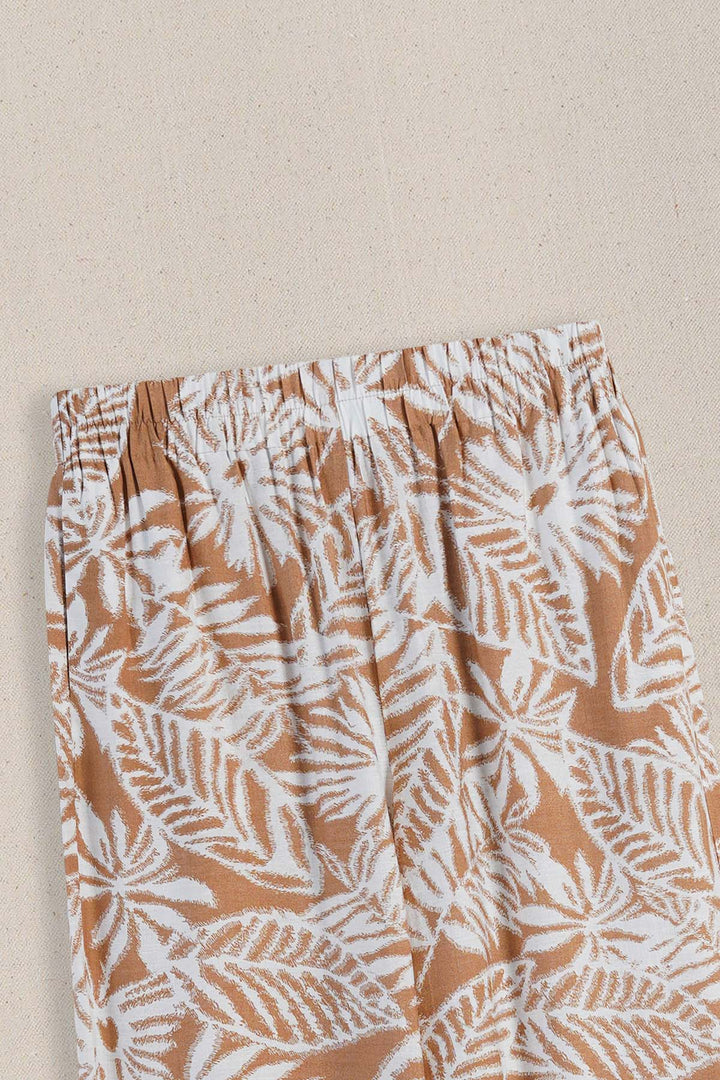 RUST WOOD & BLOOMS PANTS