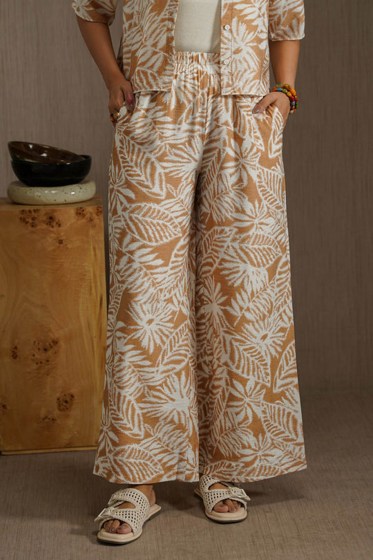 RUST WOOD & BLOOMS PANTS