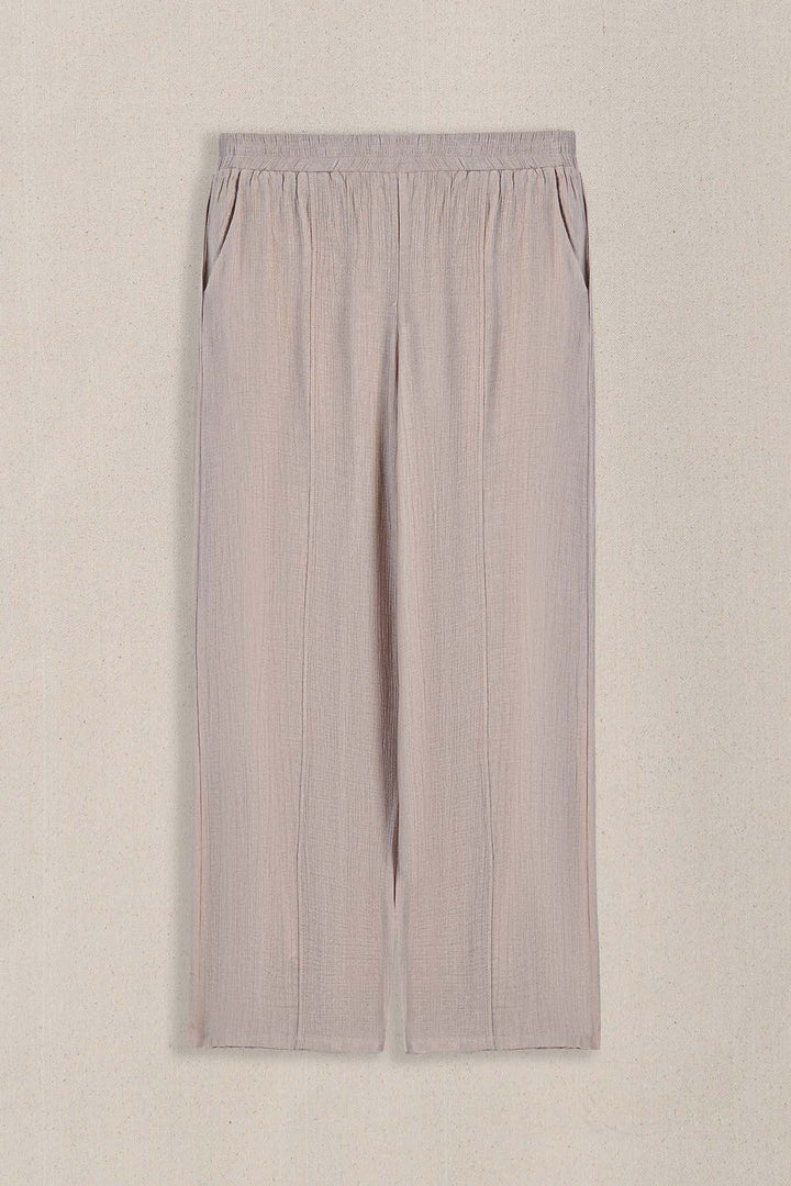 BROWN WILDFLOWER WIDE LEG PANTS