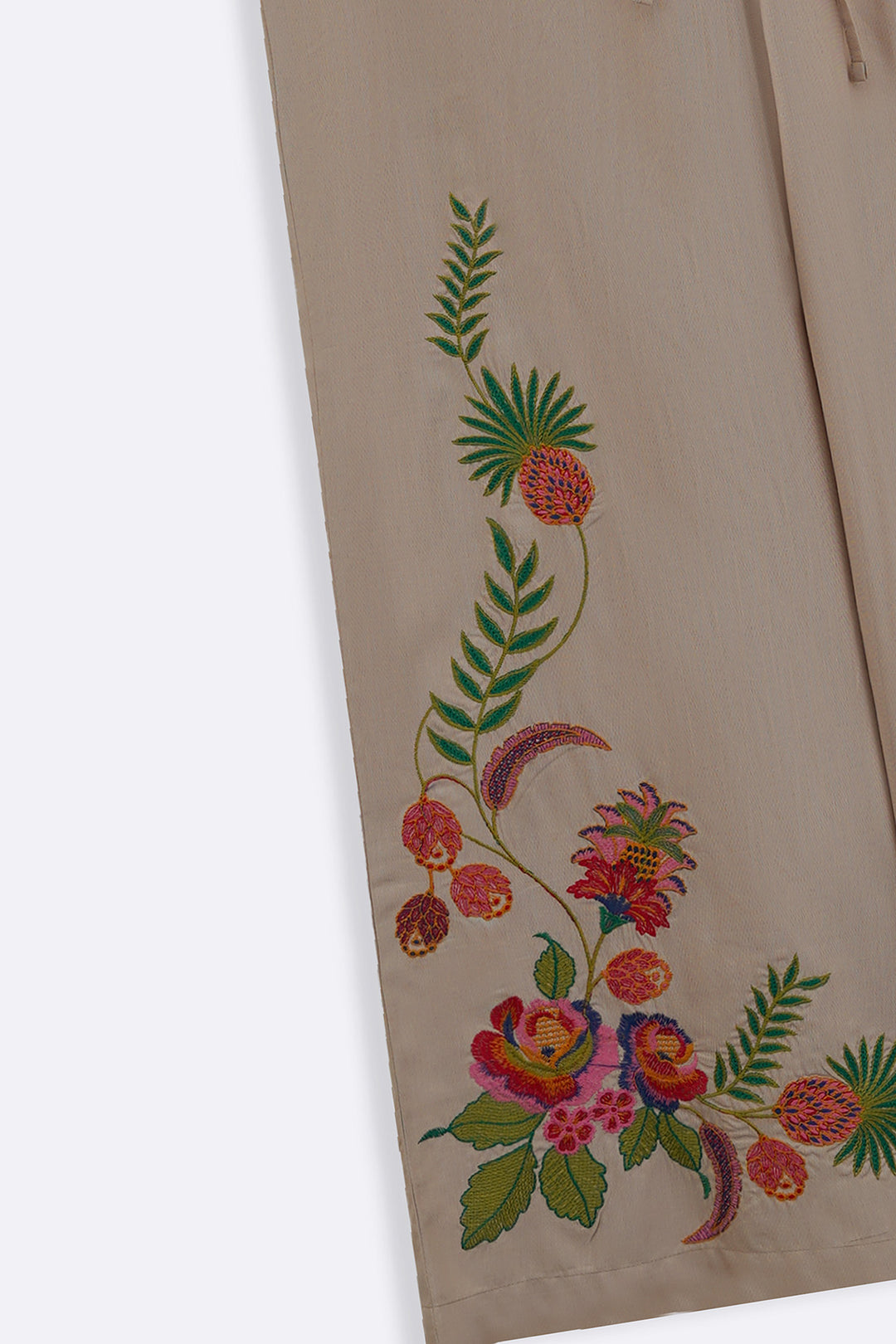 BEIGE TROPICAL ESCAPE BRODERIE CULOTTES