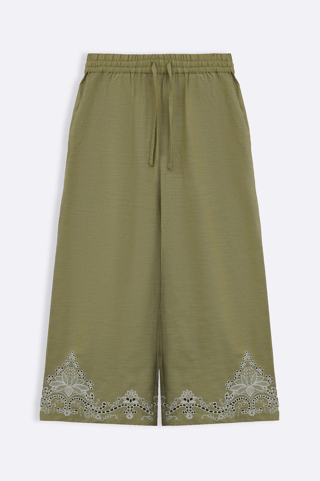 GREEN PISTACHIO BRODERIE CULOTTES