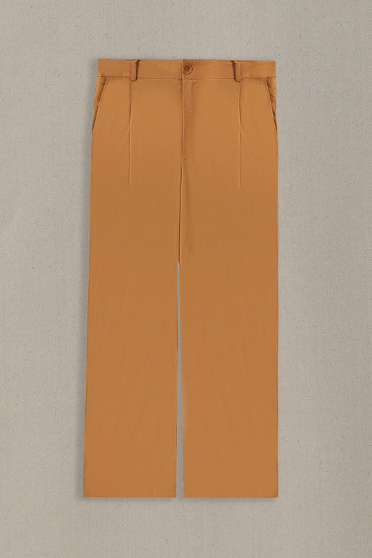 MUSTARD OCHRE BLOOM PANTS