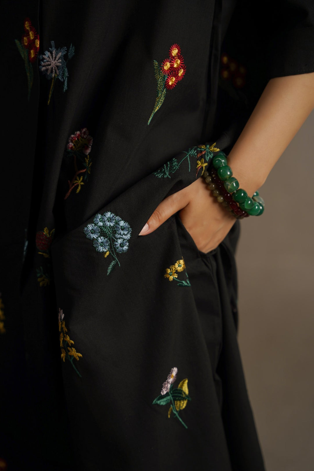 BLACK BLACK FLORA PANTS