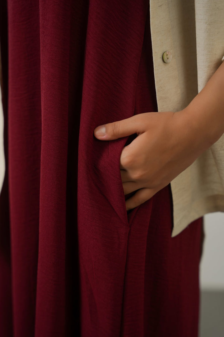 OX BLOOD SUMMER CHILL DRESS