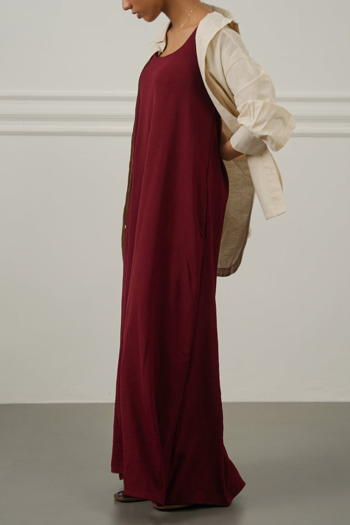 OX BLOOD SUMMER CHILL DRESS