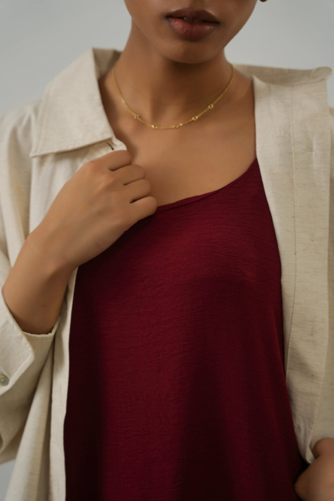 OX BLOOD SUMMER CHILL DRESS