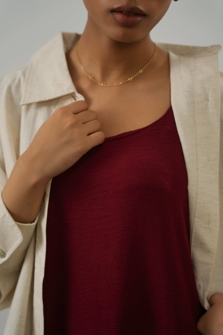 OX BLOOD SUMMER CHILL DRESS