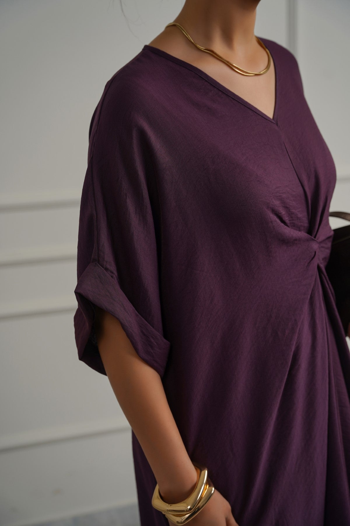ASYMMETRICAL RUCHED DRESS – Lama Retail