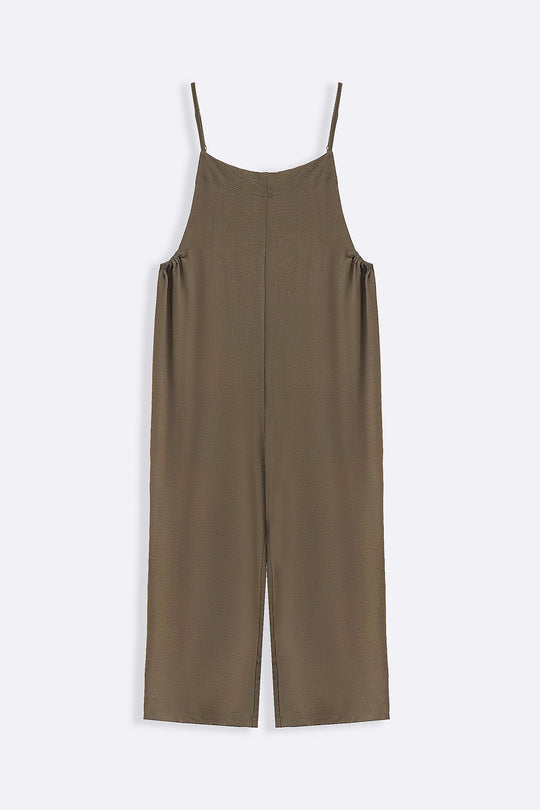 TAUPE EASY STRAP JUMPSUIT