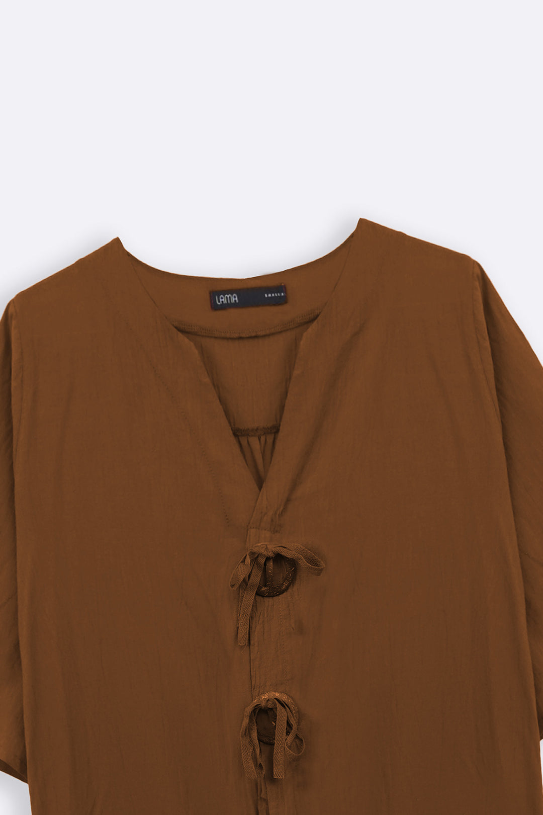 CINNAMON WOOD KNOT COTTON TUNIC