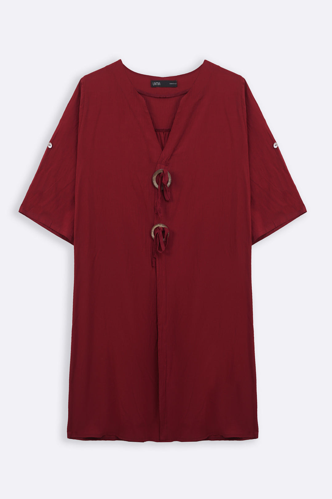 MULBERRY WOOD KNOT COTTON TUNIC