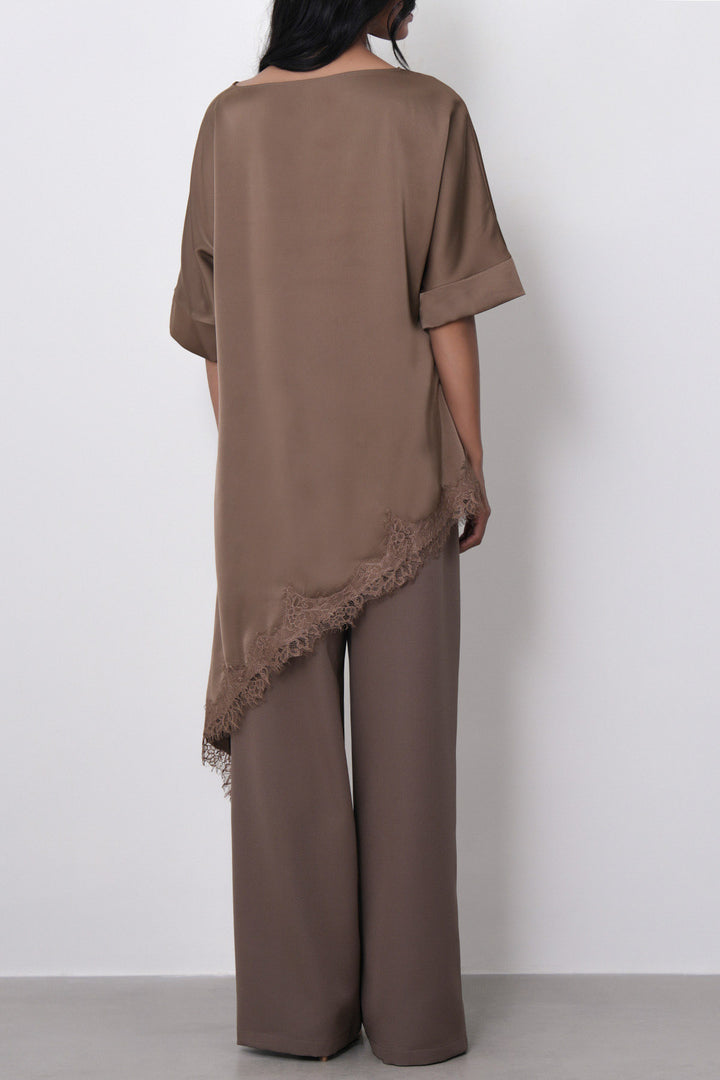 LACE SILK BLOUSE