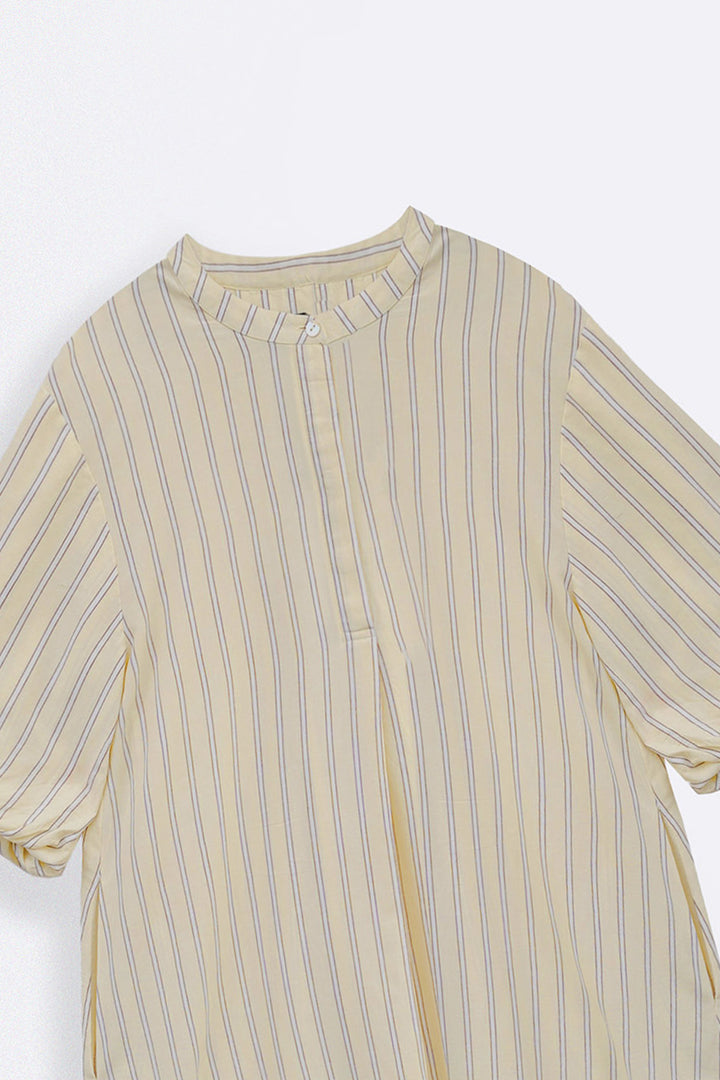 YELLOW LEMON LINE SUMMER DRESS