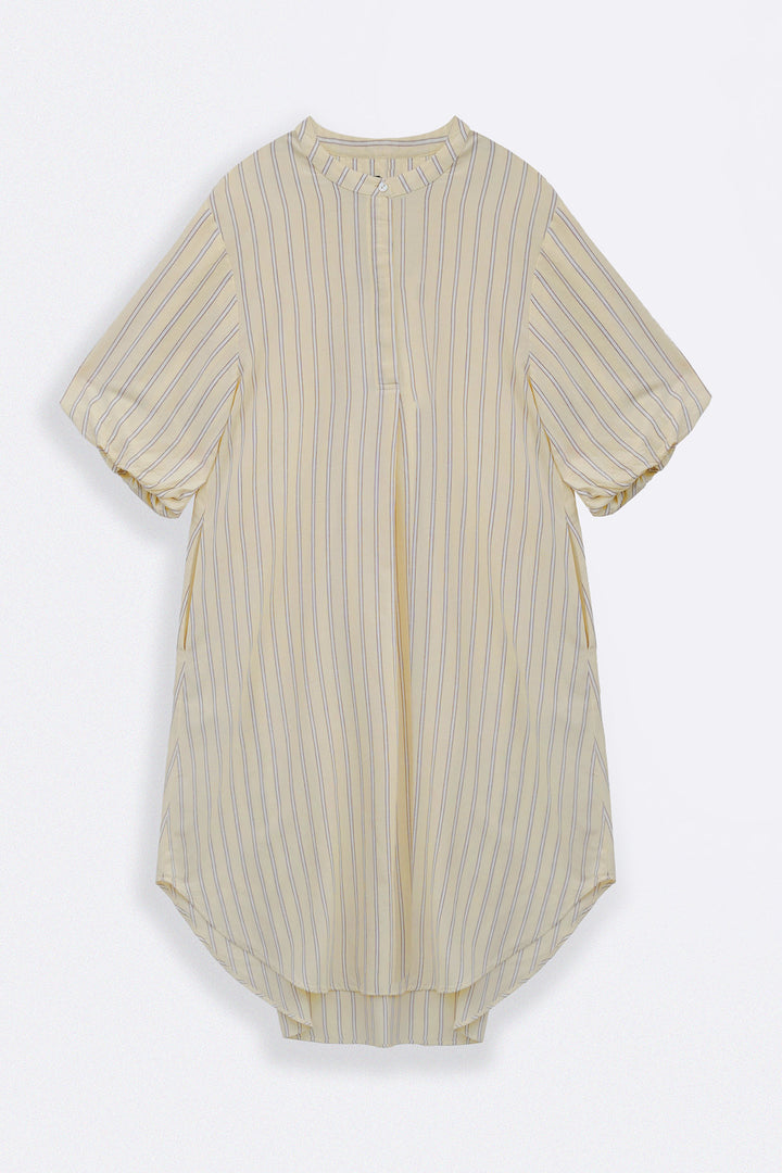 YELLOW LEMON LINE SUMMER DRESS