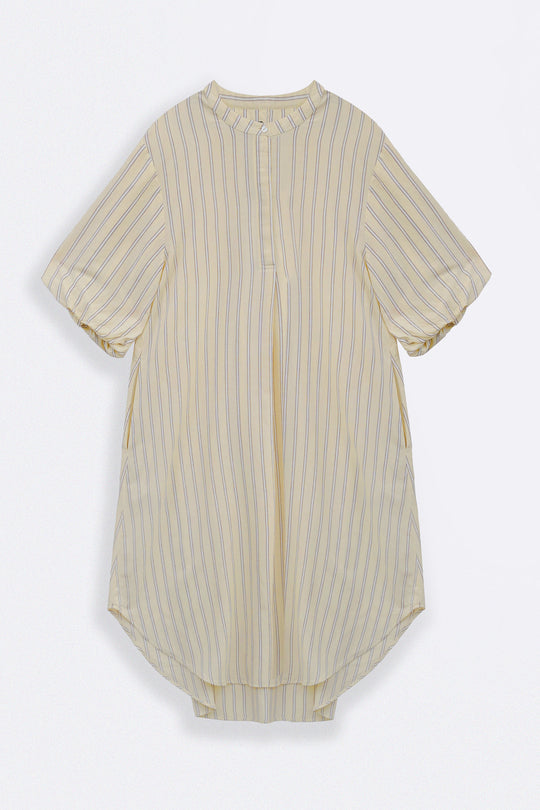 YELLOW LEMON LINE SUMMER DRESS