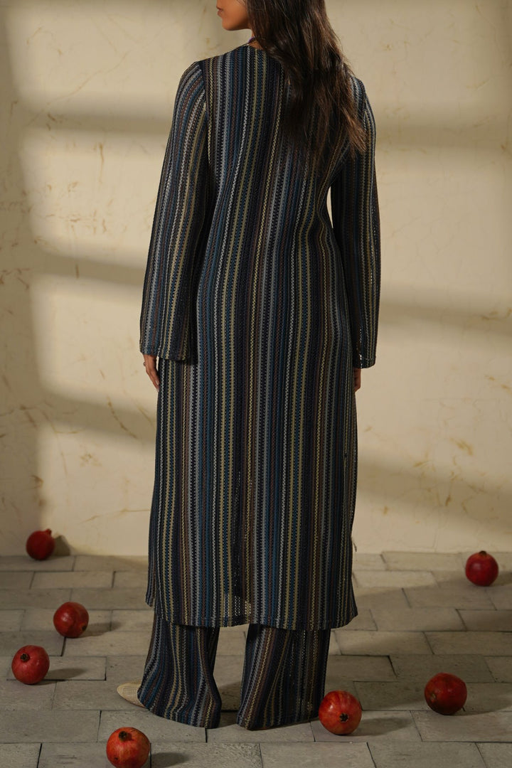 NAVY RESORT TUNIC WITH LINING